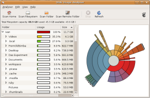 Ubuntu - Disk Usage Analyzer
